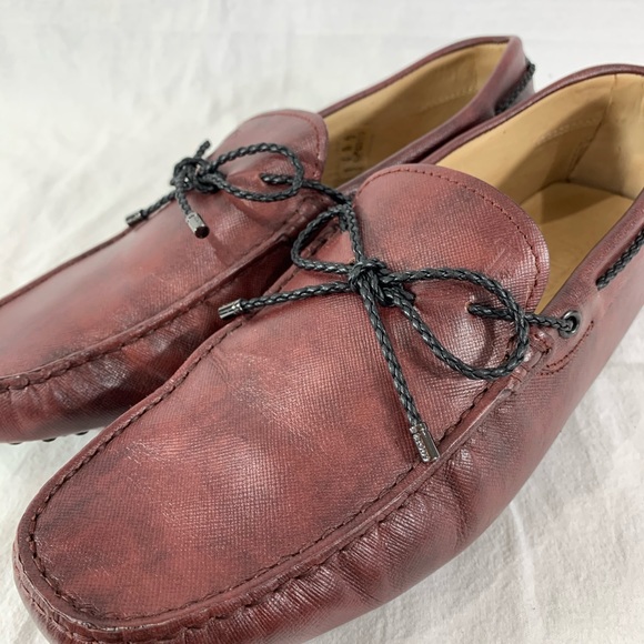 TOD'S Oxblood/Burgundy Leather Size 8 US 9 - Picture 7 of 13